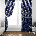 Aotearoa Ngati Tuwharetoa Window Curtain Maori Iwi Poutama Puhoro Tattoo