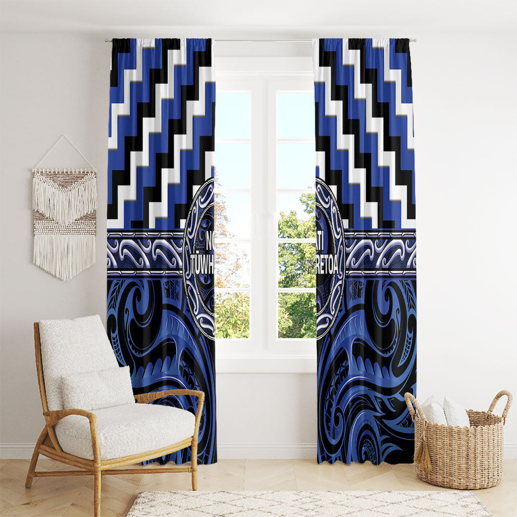 Aotearoa Ngati Tuwharetoa Window Curtain Maori Iwi Poutama Puhoro Tattoo