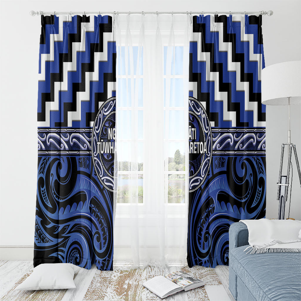 Aotearoa Ngati Tuwharetoa Window Curtain Maori Iwi Poutama Puhoro Tattoo