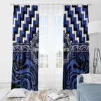 Aotearoa Ngati Tuwharetoa Window Curtain Maori Iwi Poutama Puhoro Tattoo