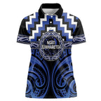 Aotearoa Ngati Tuwharetoa Personalised Women Polo Shirt Maori Iwi Poutama Puhoro Tattoo