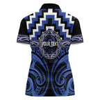 Aotearoa Ngati Tuwharetoa Personalised Women Polo Shirt Maori Iwi Poutama Puhoro Tattoo