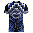 Aotearoa Ngati Tuwharetoa Personalised Women V-Neck T-Shirt Maori Iwi Poutama Puhoro Tattoo