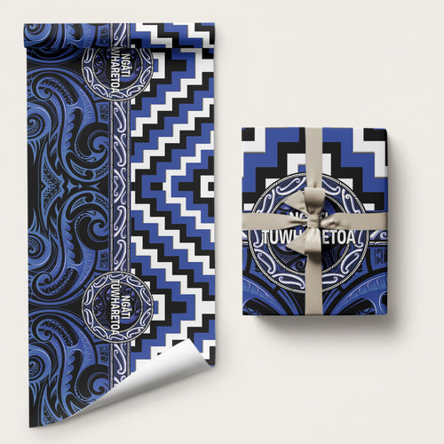 Aotearoa Ngati Tuwharetoa Wrapping Paper Maori Iwi Poutama Puhoro Tattoo