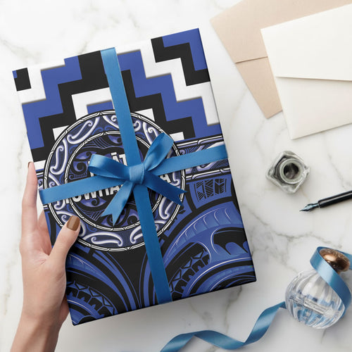 Aotearoa Ngati Tuwharetoa Wrapping Paper Maori Iwi Poutama Puhoro Tattoo