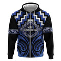 Aotearoa Ngati Tuwharetoa Personalised Zip Hoodie Maori Iwi Poutama Puhoro Tattoo