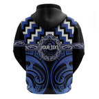 Aotearoa Ngati Tuwharetoa Personalised Zip Hoodie Maori Iwi Poutama Puhoro Tattoo