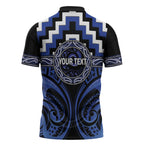 Aotearoa Ngati Tuwharetoa Personalised Zipper Polo Shirt Maori Iwi Poutama Puhoro Tattoo