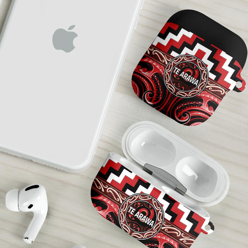 Aotearoa Te Arawa AirPods Case Maori Iwi Poutama Puhoro Tattoo