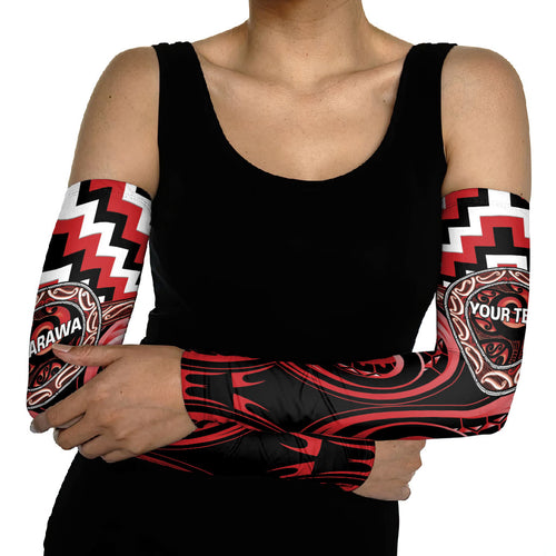 Aotearoa Te Arawa Personalised Arm Sleeves Maori Iwi Poutama Puhoro Tattoo