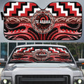 Aotearoa Te Arawa Auto Sun Shade Maori Iwi Poutama Puhoro Tattoo