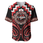 Aotearoa Te Arawa Personalised Baseball Jersey Maori Iwi Poutama Puhoro Tattoo