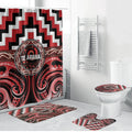 Aotearoa Te Arawa Bathroom Set Maori Iwi Poutama Puhoro Tattoo