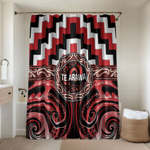 Aotearoa Te Arawa Bathroom Set Maori Iwi Poutama Puhoro Tattoo