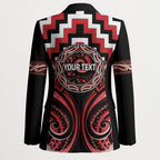 Aotearoa Te Arawa Personalised Blazer Maori Iwi Poutama Puhoro Tattoo