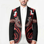 Aotearoa Te Arawa Personalised Blazer Maori Iwi Poutama Puhoro Tattoo