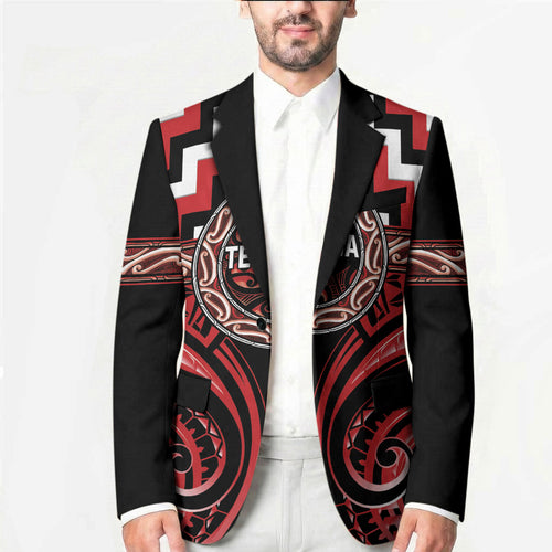Aotearoa Te Arawa Personalised Blazer Maori Iwi Poutama Puhoro Tattoo