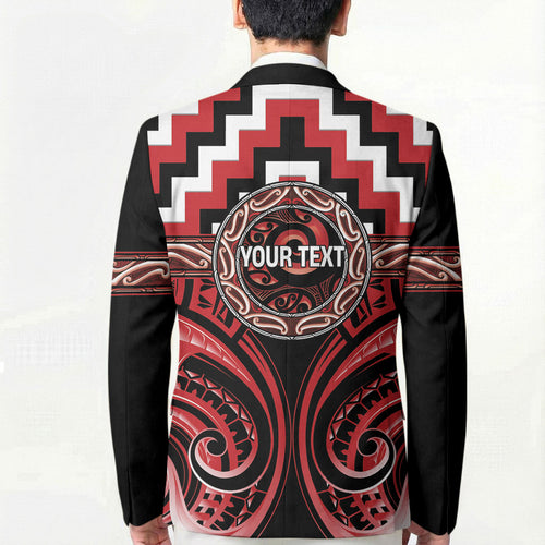 Aotearoa Te Arawa Personalised Blazer Maori Iwi Poutama Puhoro Tattoo