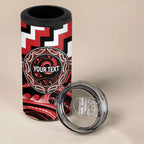 Aotearoa Te Arawa Personalised 4 in 1 Can Cooler Tumbler Maori Iwi Poutama Puhoro Tattoo
