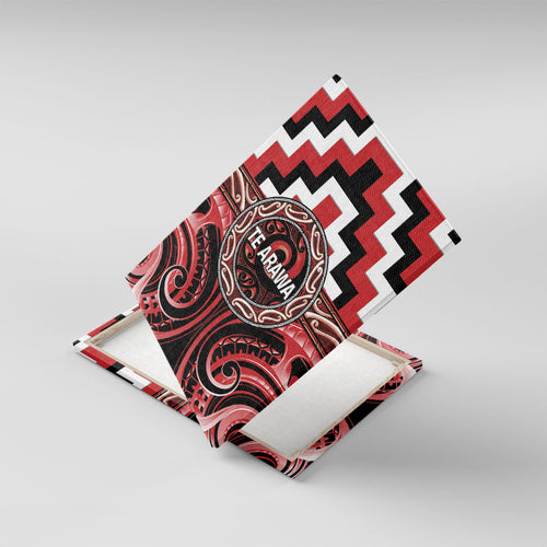 Aotearoa Te Arawa Canvas Wall Art Maori Iwi Poutama Puhoro Tattoo