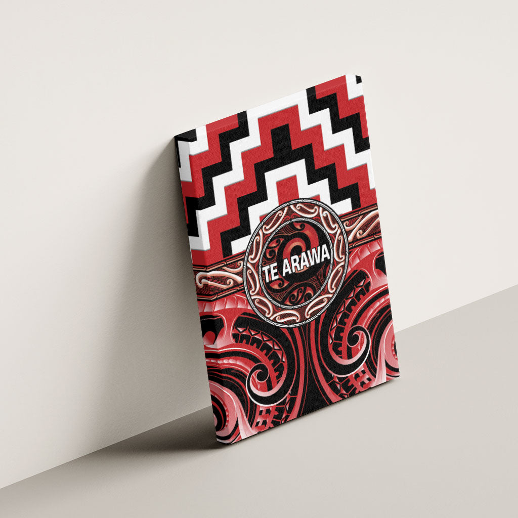 Aotearoa Te Arawa Canvas Wall Art Maori Iwi Poutama Puhoro Tattoo