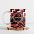 Aotearoa Te Arawa Personalised Ceramic Mug Maori Iwi Poutama Puhoro Tattoo