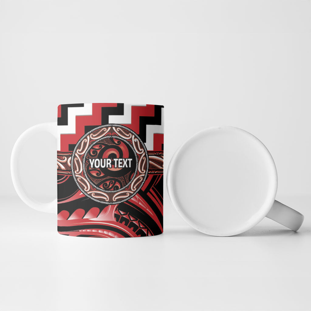 Aotearoa Te Arawa Personalised Ceramic Mug Maori Iwi Poutama Puhoro Tattoo