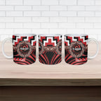 Aotearoa Te Arawa Personalised Ceramic Mug Maori Iwi Poutama Puhoro Tattoo