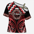 Aotearoa Te Arawa Personalised Cross Shoulder Shirt Maori Iwi Poutama Puhoro Tattoo