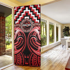 Aotearoa Te Arawa Personalised Door Cover Maori Iwi Poutama Puhoro Tattoo