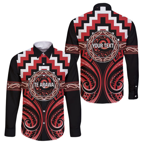 Aotearoa Te Arawa Personalised Family Matching Summer Maxi Dress and Hawaiian Shirt Maori Iwi Poutama Puhoro Tattoo