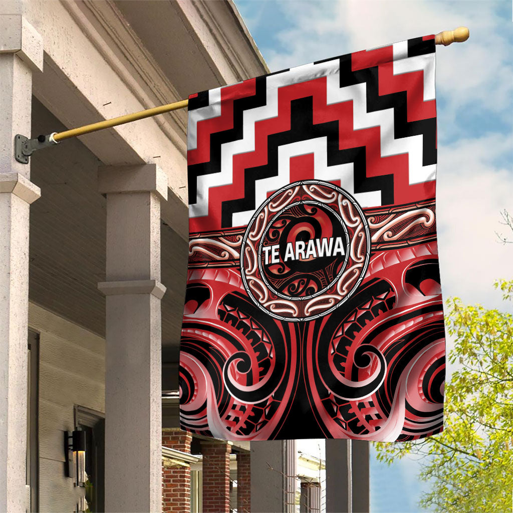Aotearoa Te Arawa Garden Flag Maori Iwi Poutama Puhoro Tattoo
