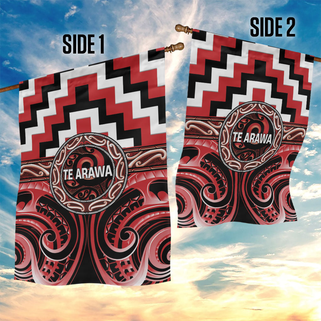 Aotearoa Te Arawa Garden Flag Maori Iwi Poutama Puhoro Tattoo