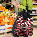 Aotearoa Te Arawa Grocery Bag Maori Iwi Poutama Puhoro Tattoo
