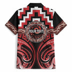 Aotearoa Te Arawa Personalised Hawaiian Shirt Maori Iwi Poutama Puhoro Tattoo