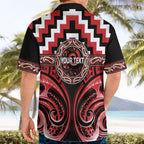Aotearoa Te Arawa Personalised Hawaiian Shirt Maori Iwi Poutama Puhoro Tattoo
