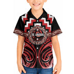 Aotearoa Te Arawa Personalised Hawaiian Shirt Maori Iwi Poutama Puhoro Tattoo