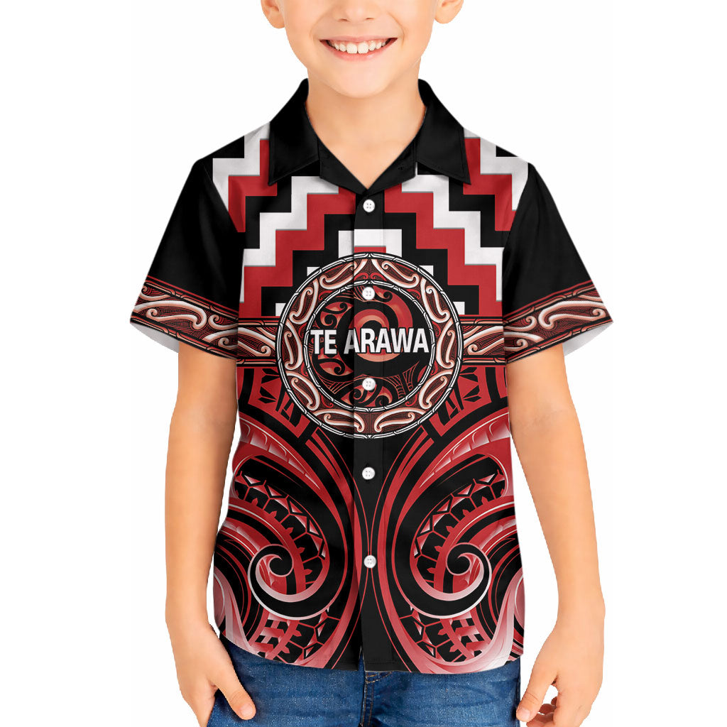 Aotearoa Te Arawa Personalised Hawaiian Shirt Maori Iwi Poutama Puhoro Tattoo