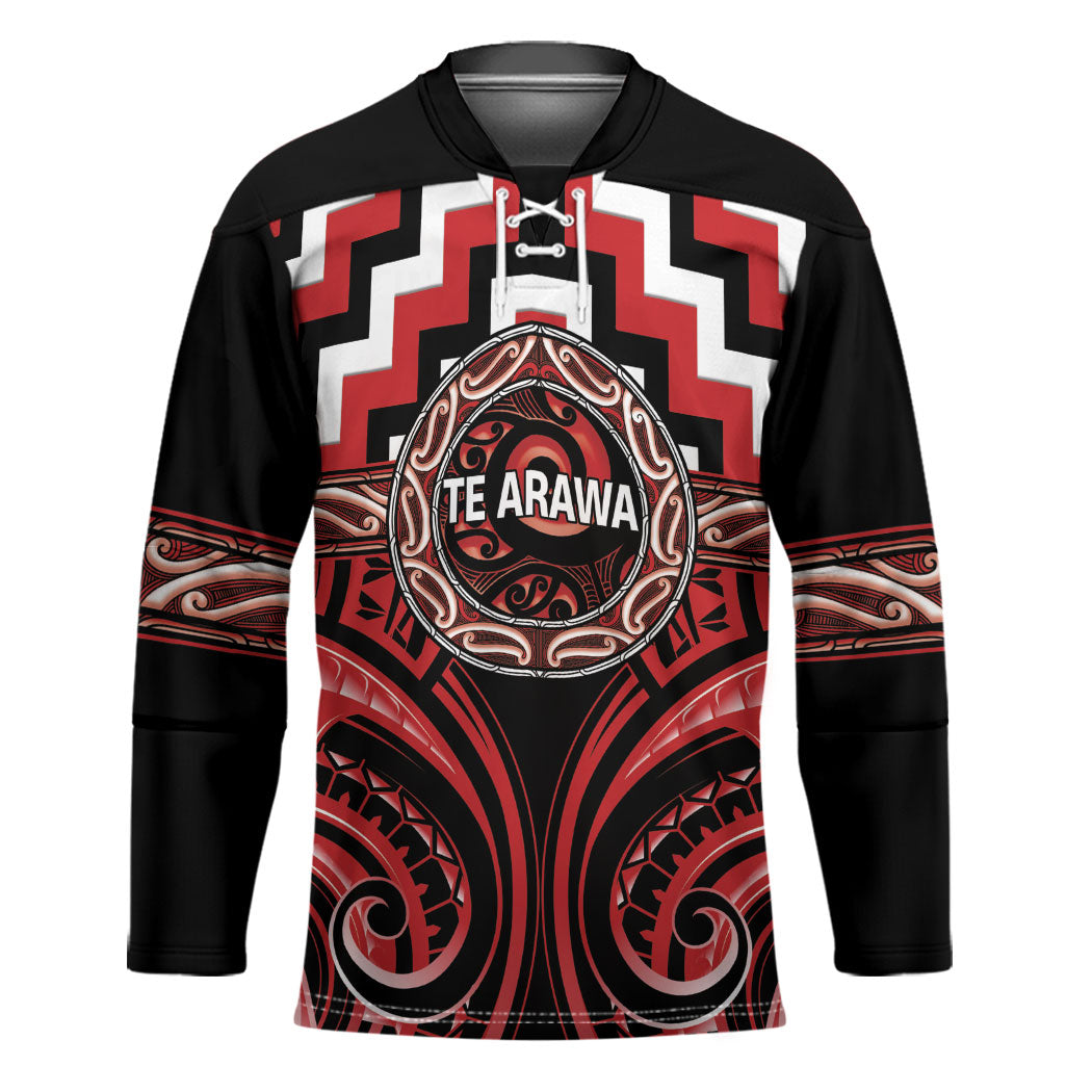 Aotearoa Te Arawa Personalised Hockey Jersey Maori Iwi Poutama Puhoro Tattoo