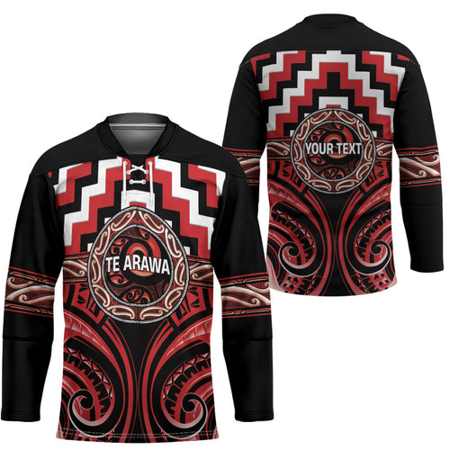 Aotearoa Te Arawa Personalised Hockey Jersey Maori Iwi Poutama Puhoro Tattoo