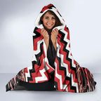 Aotearoa Te Arawa Hooded Blanket Maori Iwi Poutama Puhoro Tattoo