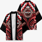 Aotearoa Te Arawa Personalised Kimono Maori Iwi Poutama Puhoro Tattoo