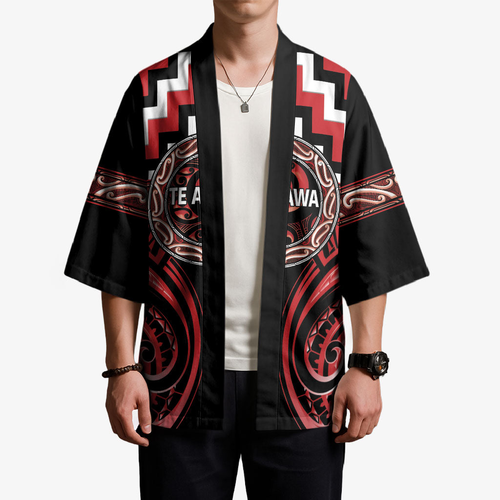 Aotearoa Te Arawa Personalised Kimono Maori Iwi Poutama Puhoro Tattoo