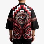 Aotearoa Te Arawa Personalised Kimono Maori Iwi Poutama Puhoro Tattoo