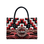 Aotearoa Te Arawa Leather Bag Maori Iwi Poutama Puhoro Tattoo