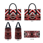 Aotearoa Te Arawa Leather Bag Maori Iwi Poutama Puhoro Tattoo