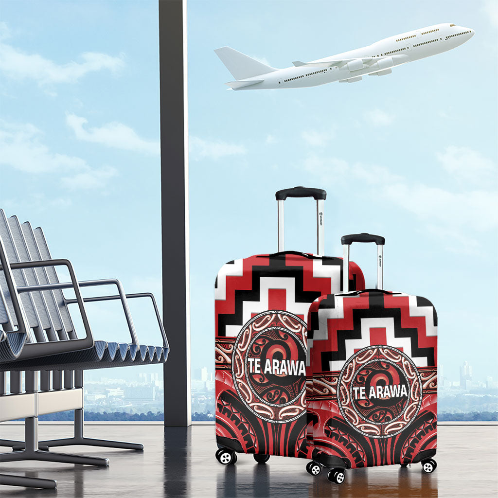 Aotearoa Te Arawa Luggage Cover Maori Iwi Poutama Puhoro Tattoo