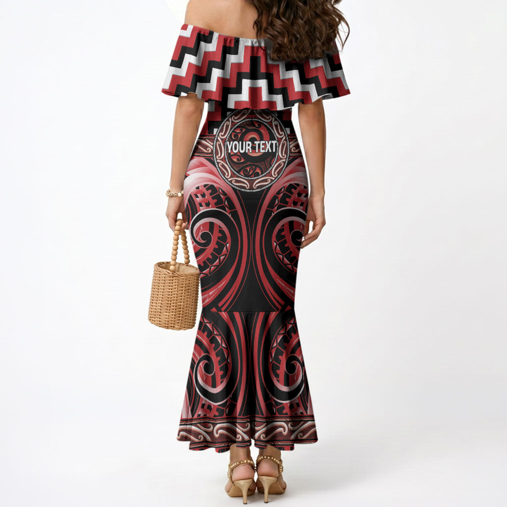 Aotearoa Te Arawa Personalised Mermaid Dress Maori Iwi Poutama Puhoro Tattoo