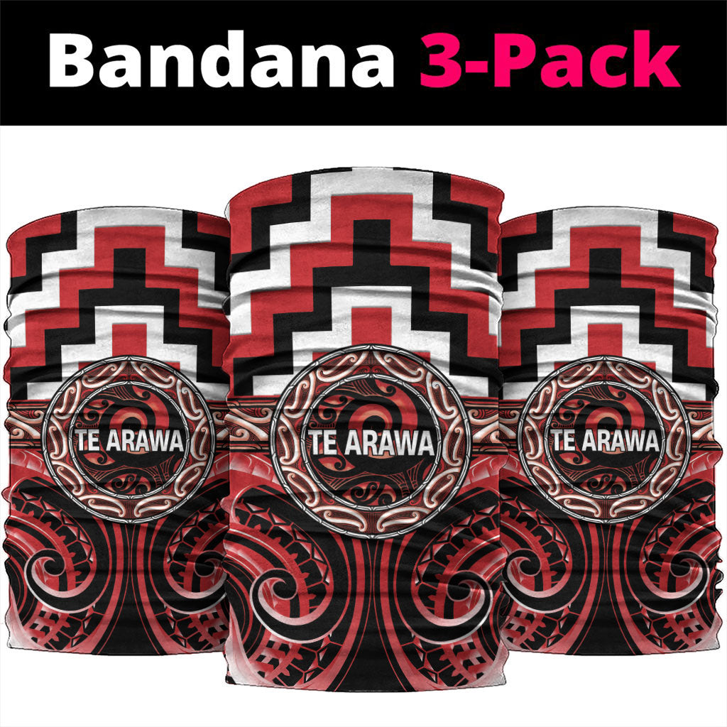 Aotearoa Te Arawa Neck Gaiter Maori Iwi Poutama Puhoro Tattoo
