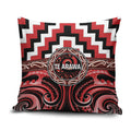 Aotearoa Te Arawa Pillow Cover Maori Iwi Poutama Puhoro Tattoo